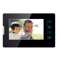 Home-Locking complete deur video videofoon 4 draads met 2 binnen schermen en ID-kaart.DT-1477